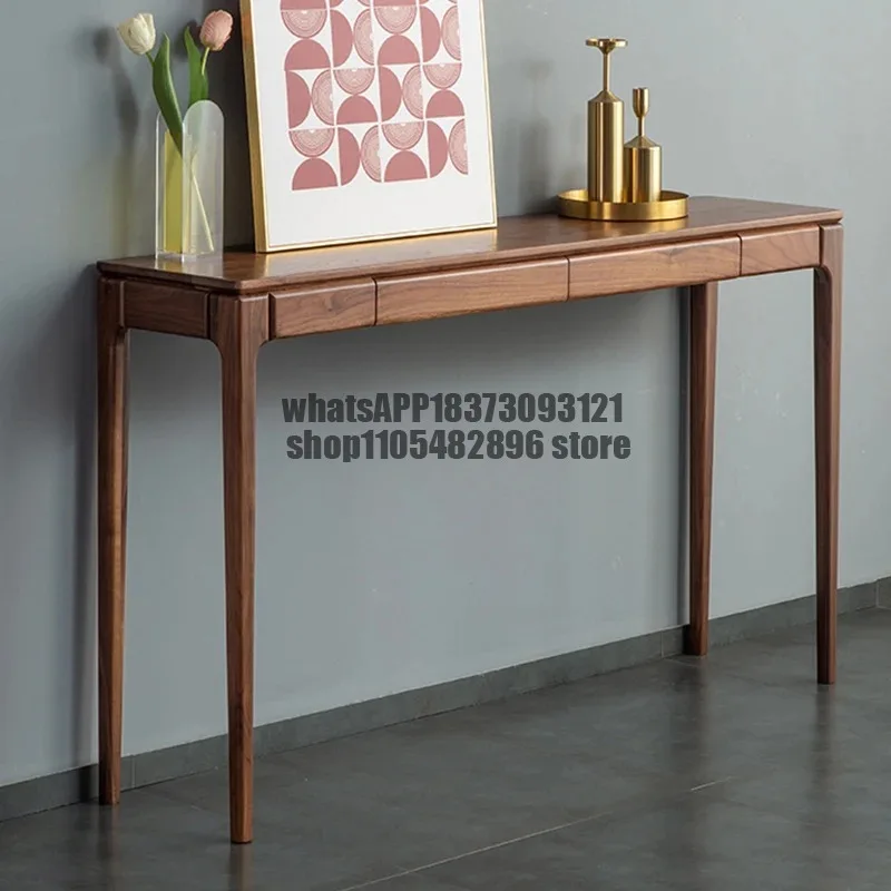 

Classic Nordic Console Table Modern Minimalist Display Organizer Console Table Drawers Storage Tisch Wohnzimer Furniture