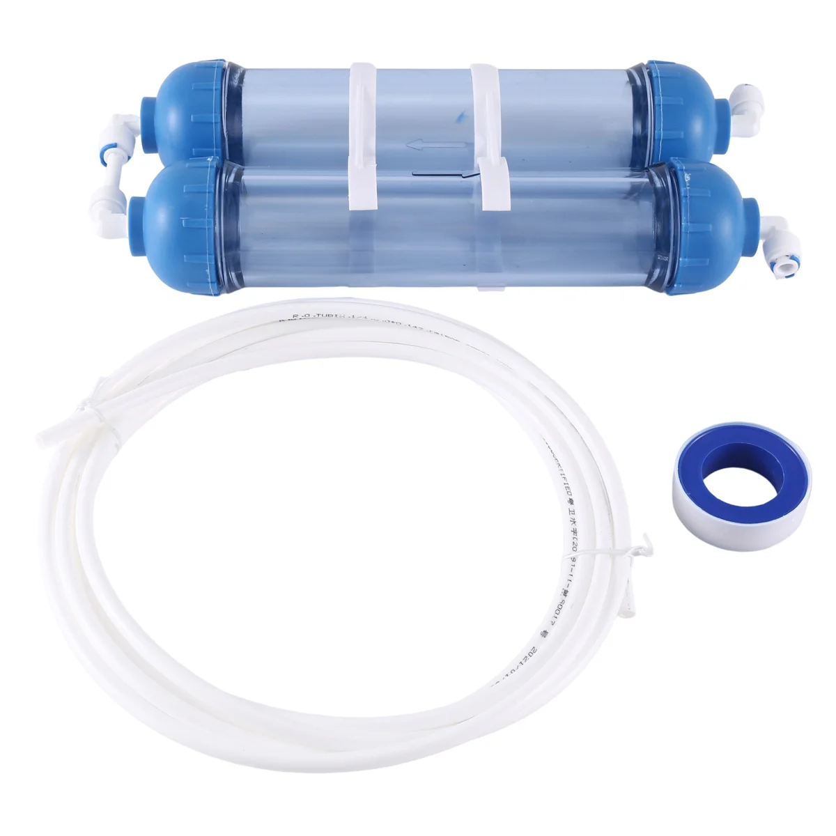 Waterfilter 2 Stuks T33 Cartridge Behuizing Diy T33 Shell Filter Fles 4 Stuks Fittingen Waterzuiveraar Voor Omgekeerde Osmose Systeem