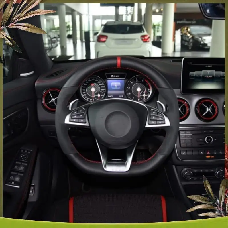 

Portable Steering Wheel Lower Trim Cover For Mercedes Benz A B C E Class W177 W247 W213 W205 CLA GLB AMG 2015-2018 Accessories