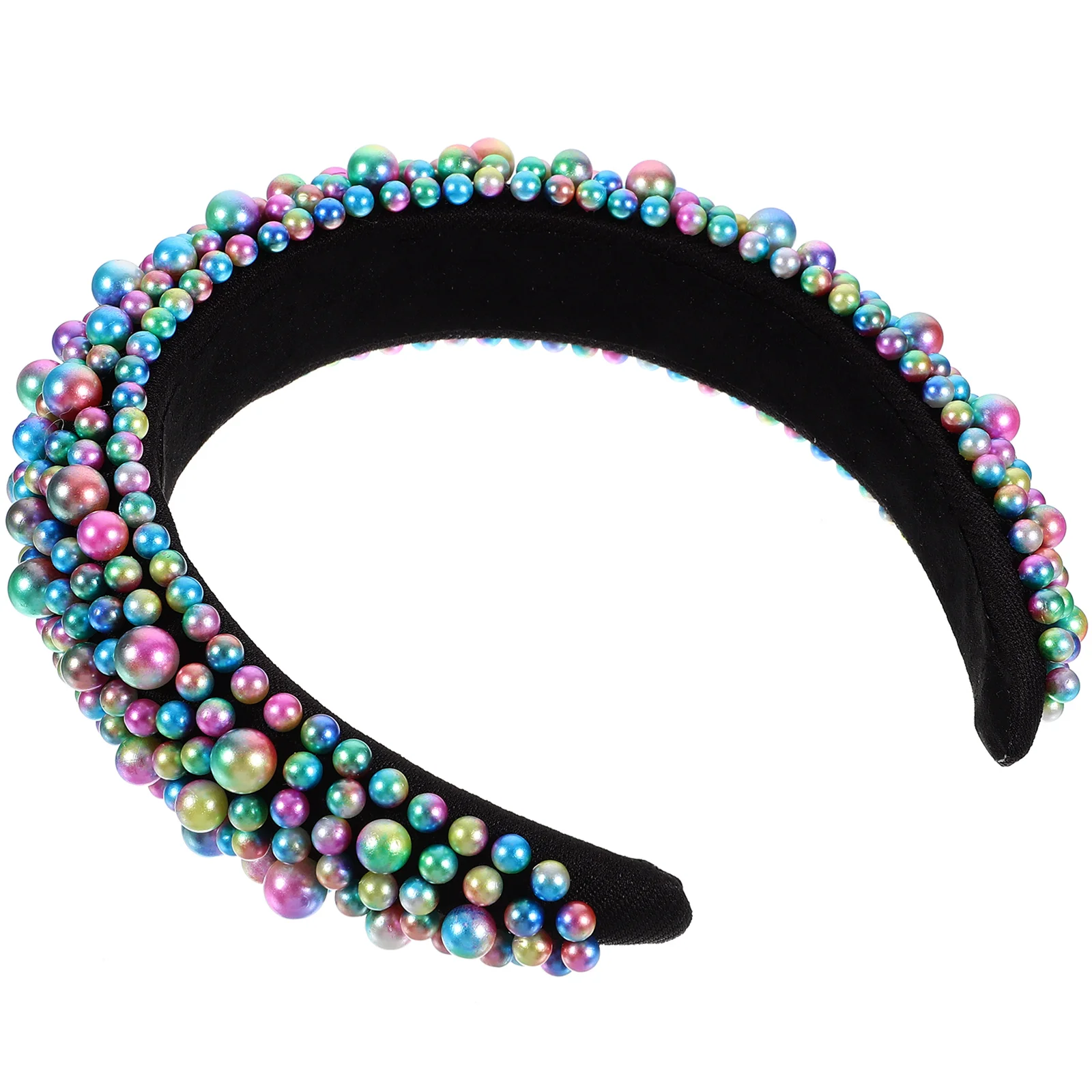 

Pearl Headband 4cm Wide Hair Accessories for Women Fashionable Sponge Pearl Hairbands Womens Hair Decorations Beach Party Travel