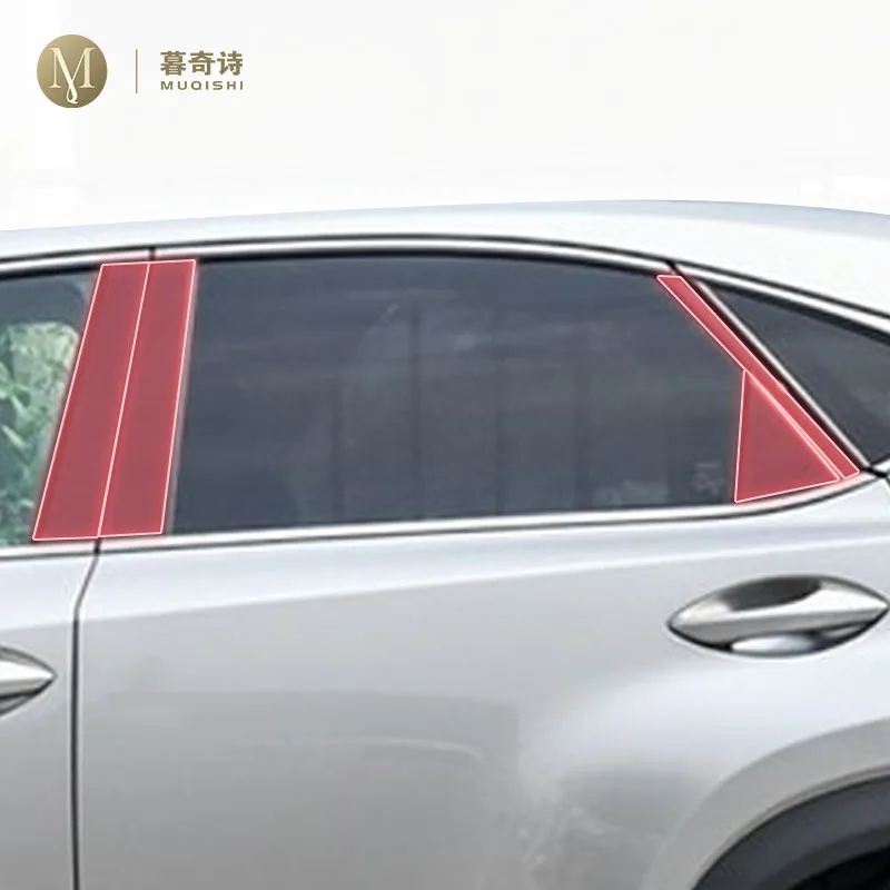 

pre cut car B/C pillar anti scratch PPF/TPU protective film transparent/carbon fiber refit For Lexus NX 200 300 2022-2024