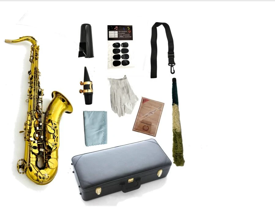 Brand Tenor Japan Saxophone KTS-902 Bb Flat Brass Musical instrument With Case Gloves Straps Brush Free Shipping