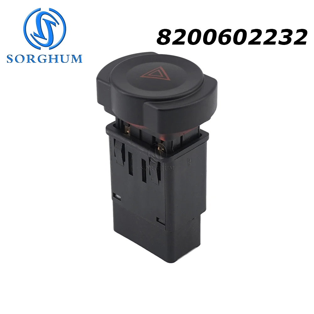 

SORGHUM Emergency Warning Lamp Indicator Switch Hazard Light 8200602232 For Renault Duster 2012 2013 2014 2015 2016