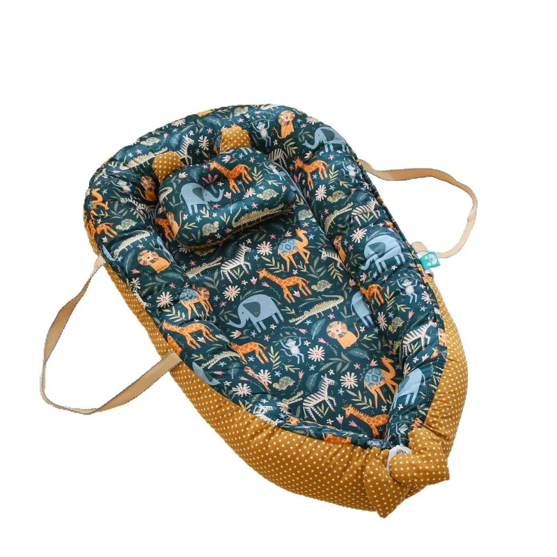 ポータブルベビーバシネット（キャリーバッグ付き）、新生児用添い寝ベッド、モバイルトラベルスリーパー＆乳児用落ち着かせるラウンジャー