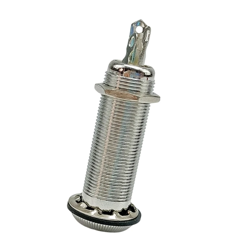 Easy Installation 6.35mm Tube Jacks Socket Cylinder Plug Socket for Electric Guitar Bass with Noise Reduction JOME