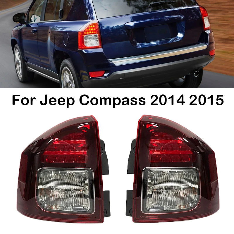 

Car Rear LED Tail Light Rear Bumper Light Tail Stop Brake Lamp Taillights Warning Lamp For Jeep Compass 2014 2015 5182542AC