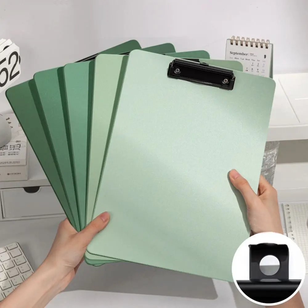 Подвесной градиентный цветной буфер обмена, рисунок, письмо, подпись, утолщенный зажим для доски для файлов формата А4, студенческий школьный офис