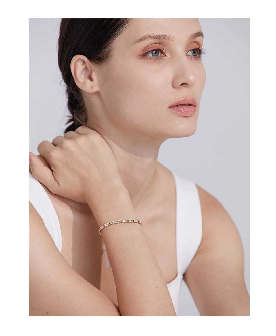 Yhpup Wasserdicht Mode Weiß Grün Zirkonia Edelstahl Wunderschöne Halskette Armband Elegante Charme Schmuck Sets Frauen – Detail 7