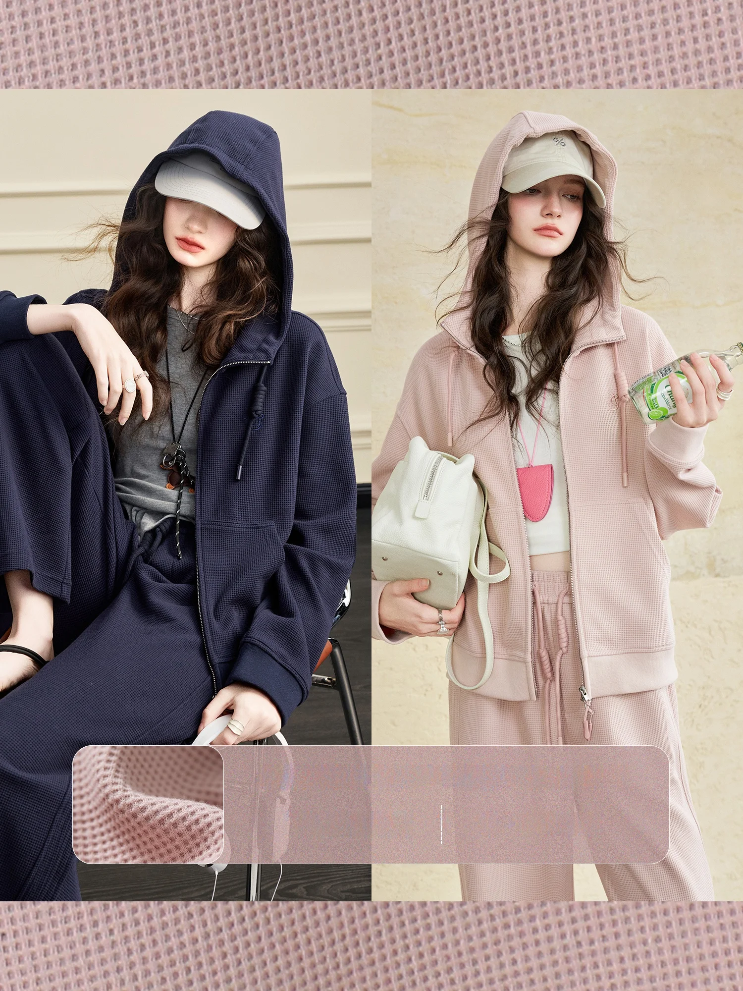 

Cotton Sweatirt Jaet And Casual Pants Women's Sports Set Spring Seasonal Faion Ensemble Regular Fit Long Sve Hoodie