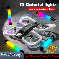 4DRC S3 Drone 8k Professional HD Dual Camera Aerial Photography Colorful Lighting Remote Control Aircraft Quadcopter Toy ﻿