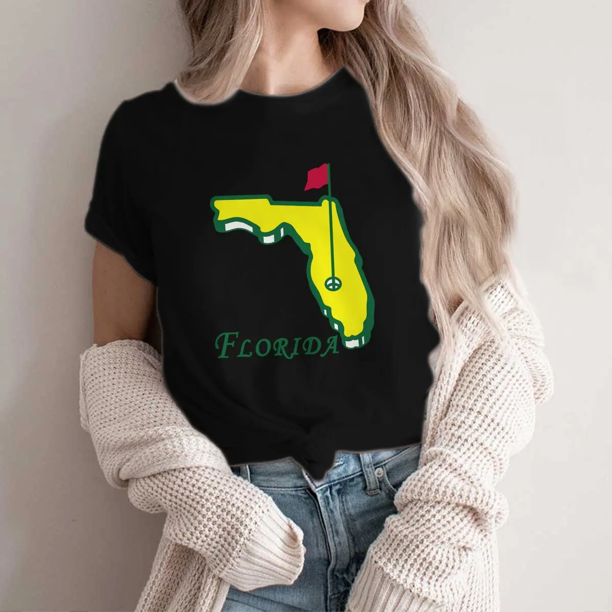 

Golf Sports Polyester TShirt for Women Florida Masters Golf Humor Summer Tee T Shirt Novelty Trendy