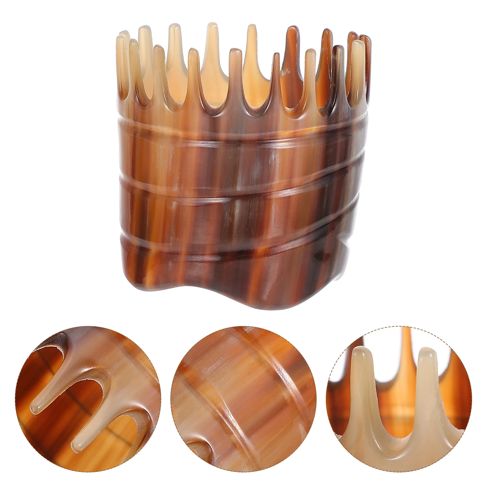 

Massage Comb Shampoo Hair Brush Scalp Cleansing Tool Horns Head Shower Consumption Scrubber