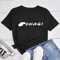Unagi with Colored Dots T-Shirt Women Friends TV Show Tshirt Harajuku Summer Women's Tee Shirt Unisex Streetwear