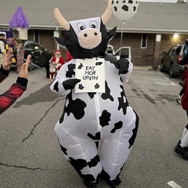 

Cute Cow Cosplay Inflatable Costume Adult Role-playing Animal Costume Halloween Carnival Party Funny Cosplay Costume