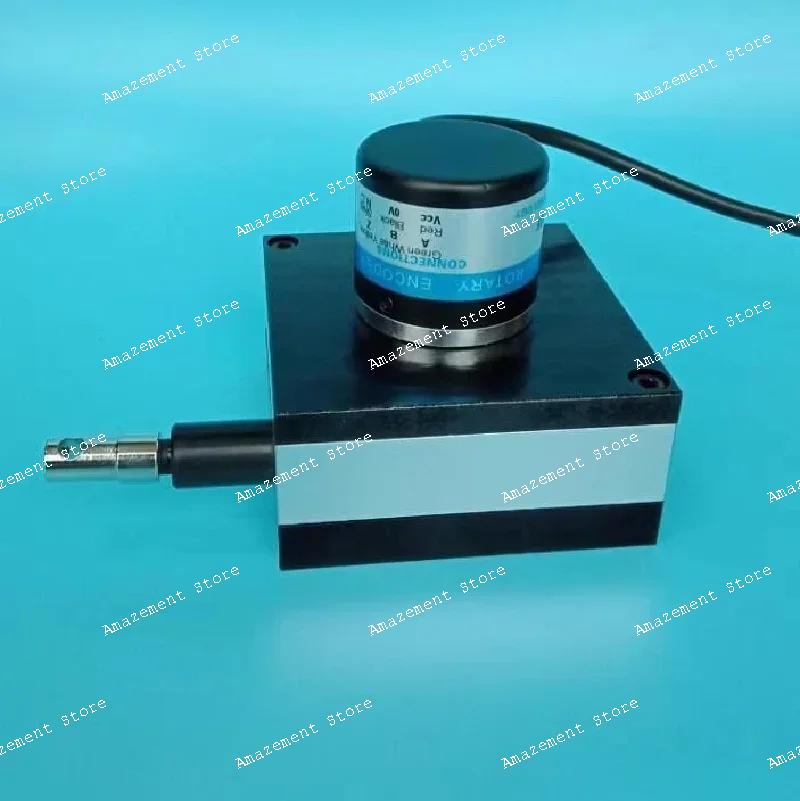 

​​1-3m pull wire encoder displacement sensor, linear rope displacement transducer for length measurement & position monitoring