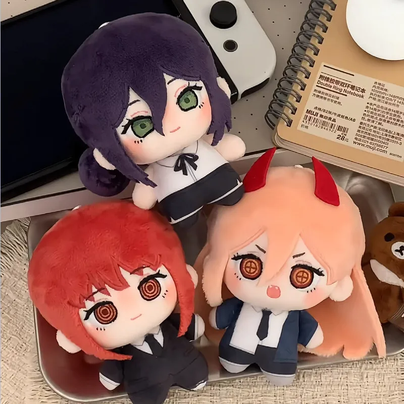 Chainsaw Man Q Version Makima Character Two-Dimensional Plush Pp Cotton Filling Soft Hand Doll Keychain Zipper Decoration Toys