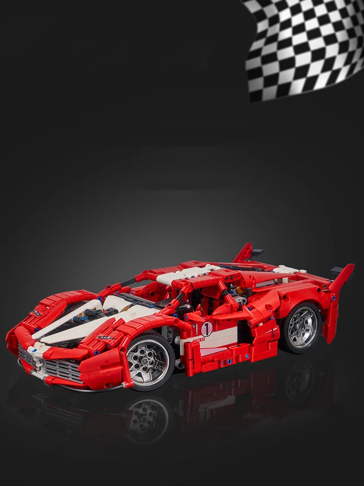 Technisches 1:14 Maßstab Rennmodell Baustein Italia Horse Fxx K Supersportwagen Fahrzeug Super Sportwagen Spielzeug Sammlerstück für Geschenke – Detail 1