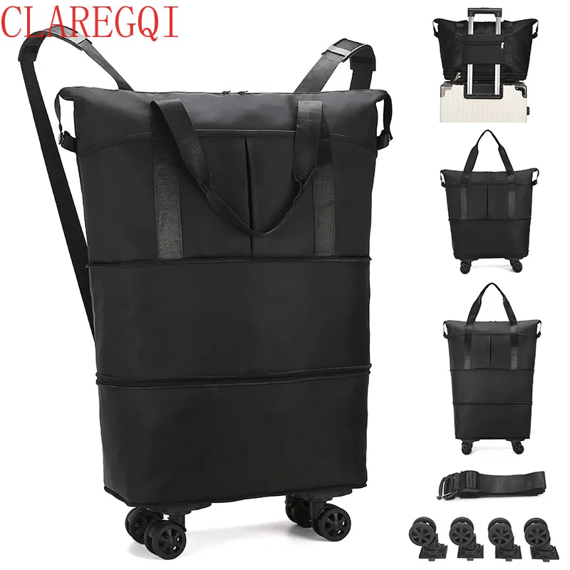 Moving bags Hulken bag with wheel College Moving Bags Reusable Folding Rolling Tote bag Ultralaege capacity can checkedin by air view 2