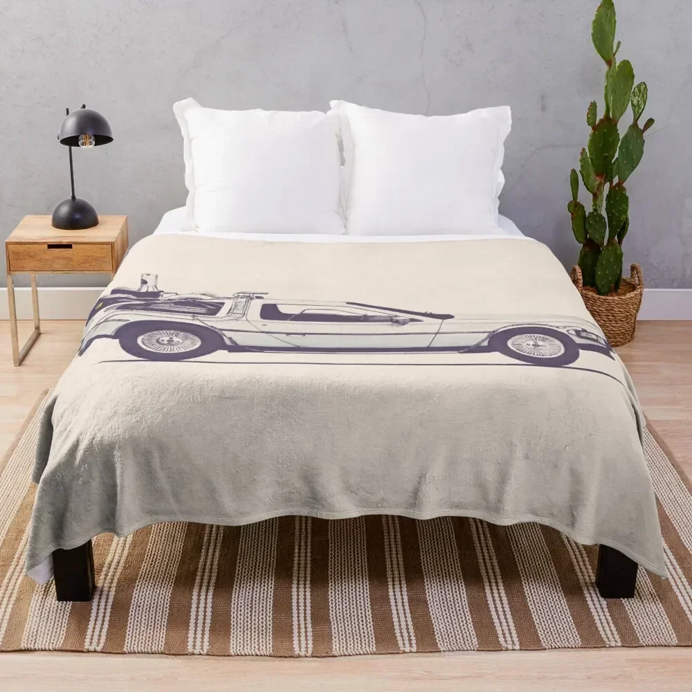 Delorean Throw Blanket Nap christmas gifts Shaggy Thermals For Travel Blankets