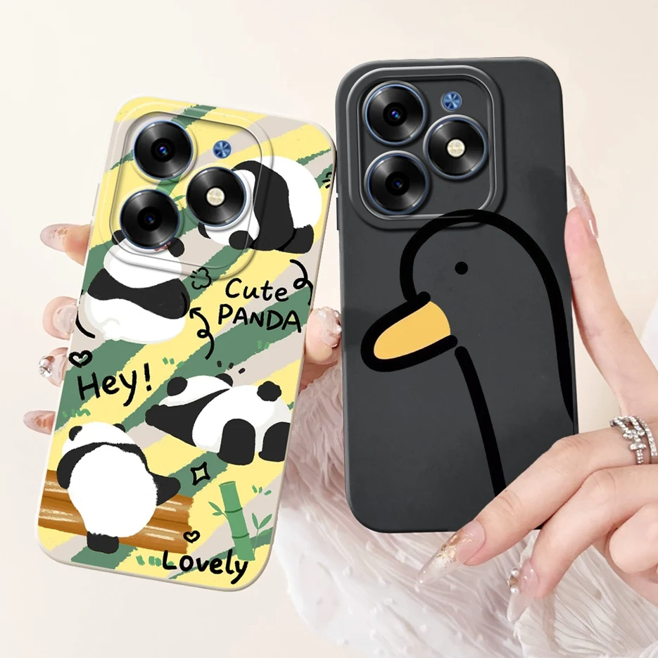 For Tecno Spark Go 2024 Case BG6 Cute Cartoon Painted Cover Soft Silicone Phone Case For Tecno Spark GO 2024 Fundas 6.6\'\' Bumper