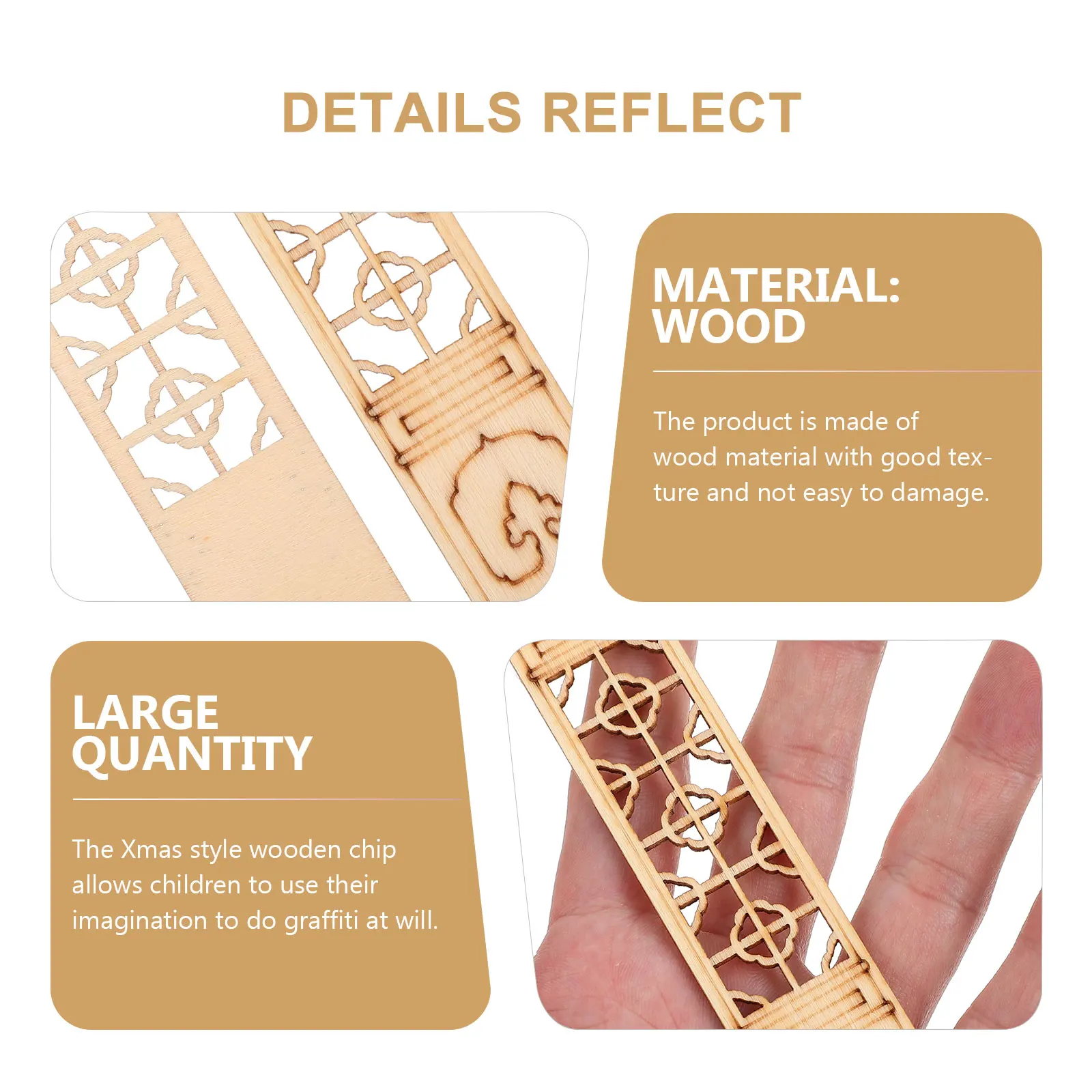 

Unpainted Wooden Door Window Slices Mini Diy Craft Embellishment Blank Wood Slice Decorative Microlandscape Adornment Diy