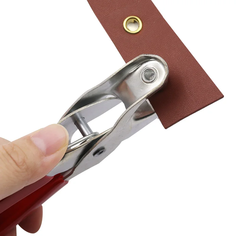 Imagem -03 - Punch Alicate para Máquina de Costura Ilhó Fixação Pano Cinto de Couro Sapato Buraco Alicate Bolsa Tool Alicate Doméstico Retainer Rivet Snap Set