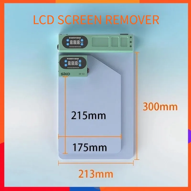 

Универсальный инструмент для разделения ЖК-экрана с грелкой и светодиодом для замены стекла смартфона и планшета, цифровой термостат управления