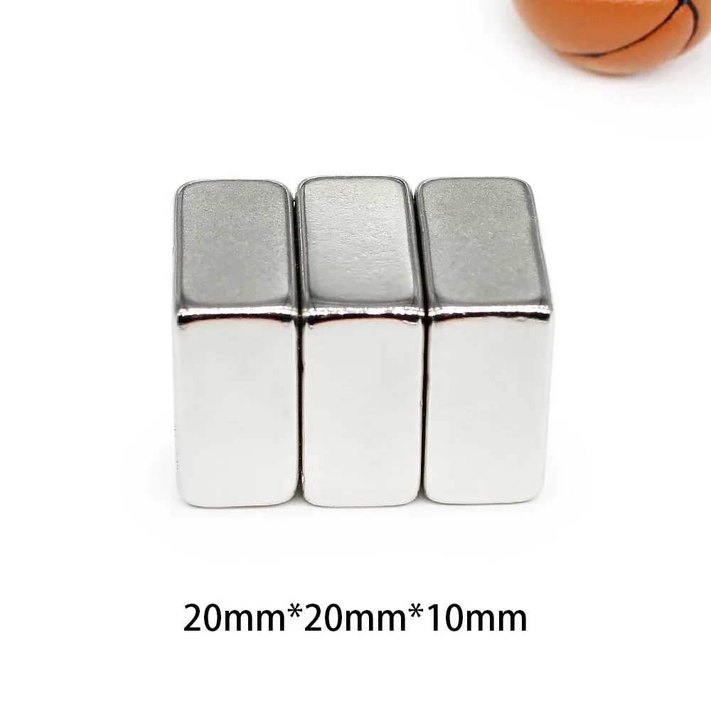 1/2/5/10/15PCS 20x20x10mm Powerful Strong Magnetic Magnets Sheet N35 Square Stong Magnets 20x20x10mm  Neodymium Magnet 20*20*10