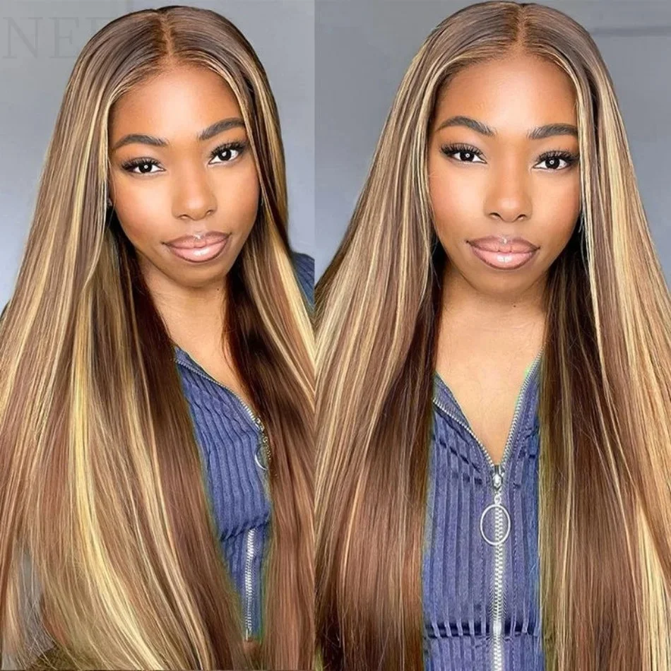 

30 32 Inch Highlight Wig Human Hair Colored 13x6 HD lace Front Wig 13x4 Honey Blonde Lace Frontal Wig 100% Human Hair Pre Pluked