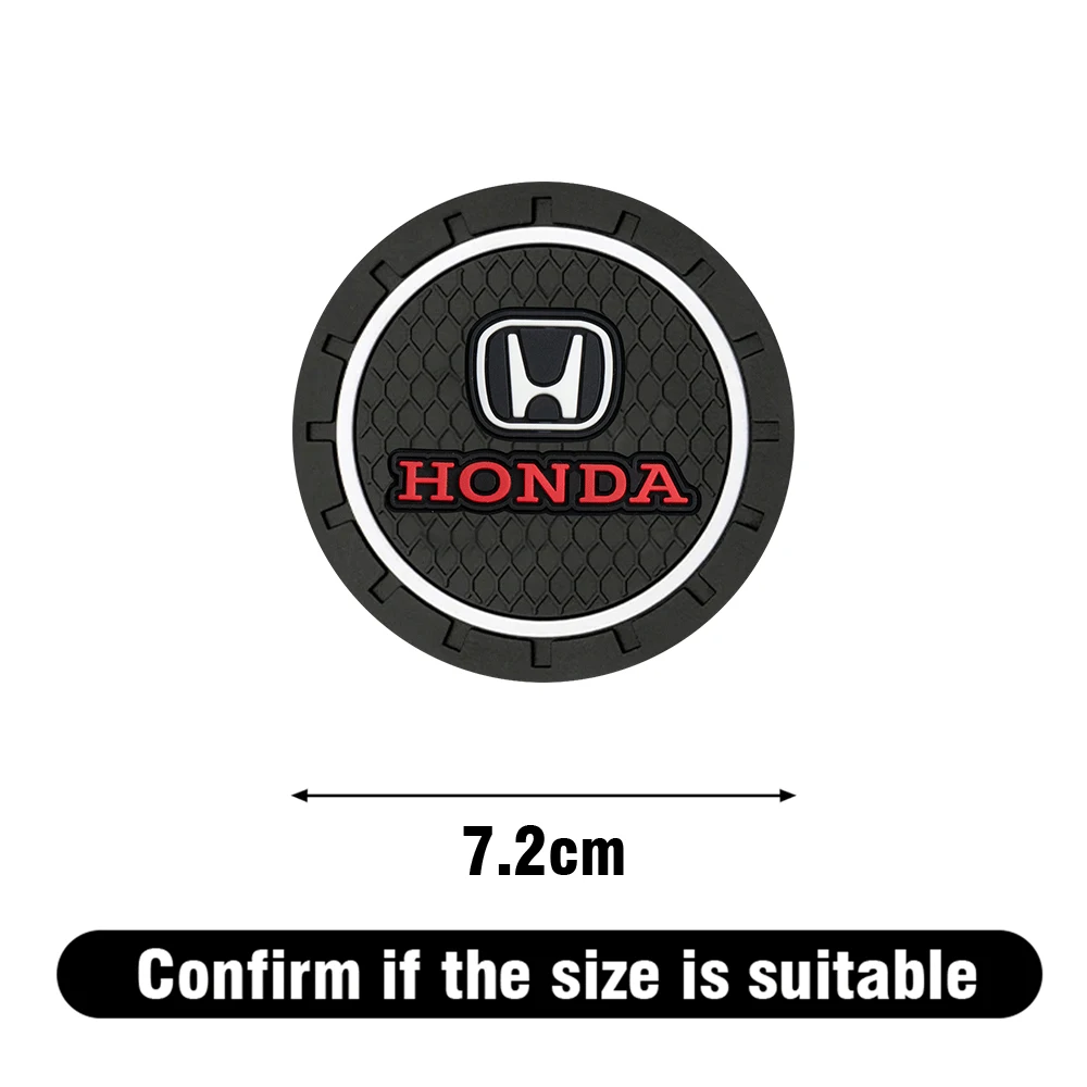 1/2 قطعة قاعدة أكواب السيارة سيليكون كوب ماء فتحة سجادة ضد الإنزلاق منصات PVC لهوندا موجين إلهام XR-V CR-V UR-V CR-Z صالح نوع R نوع S