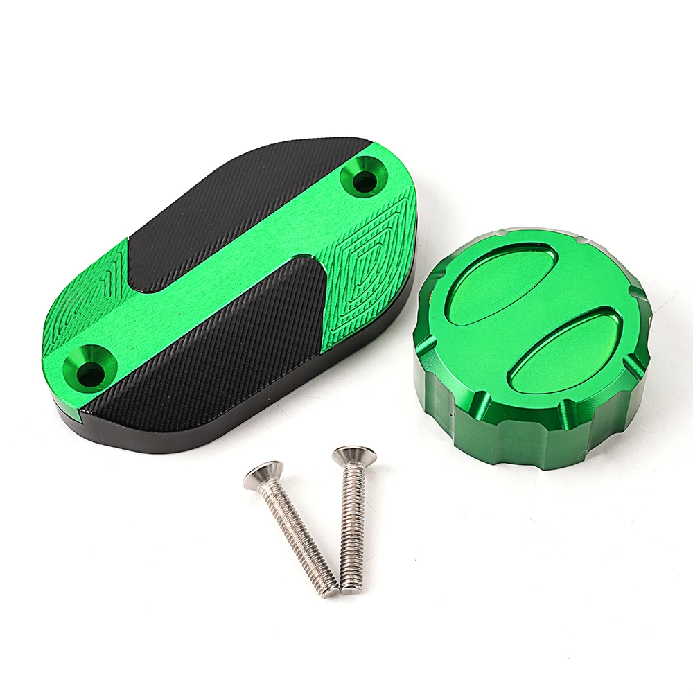 Para kawasaki ninja400 ninja500 ninja 500 400 z400 z500 2024 motocicleta cnc dianteiro traseiro tampa de fluido freio óleo enchimento tampa protetor