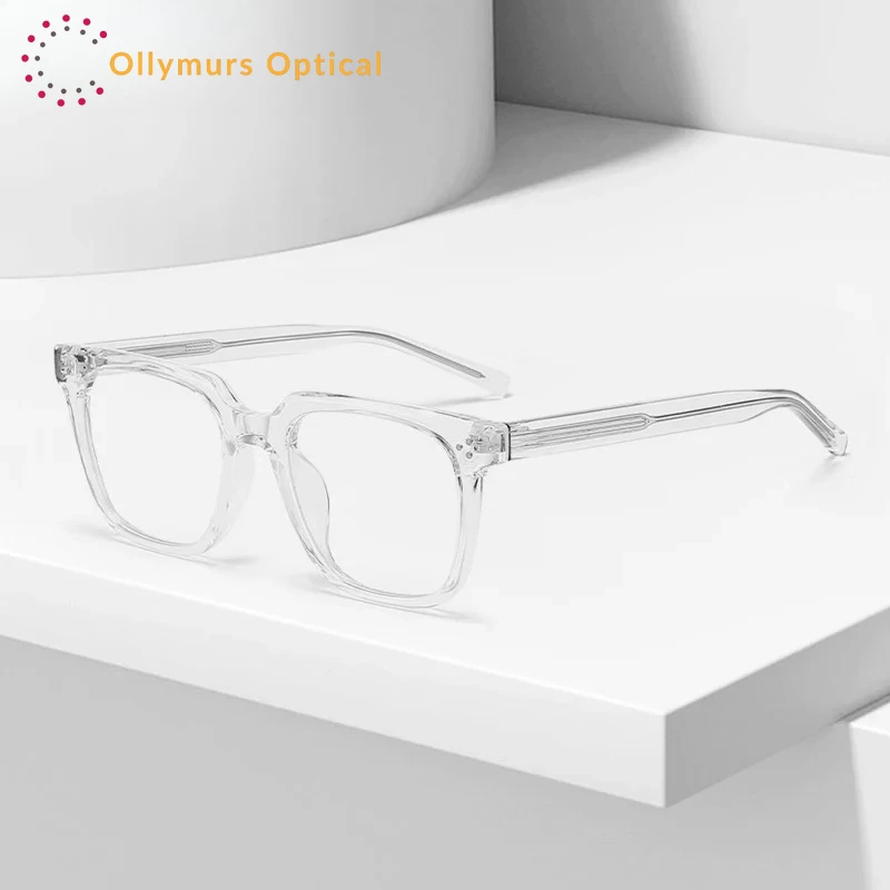

OLLYMURS Square Eyeglasses Women's Grade Glasses Man Style Blue Light Intelligent Progressive Multifocal Lenses to Read Eyewear