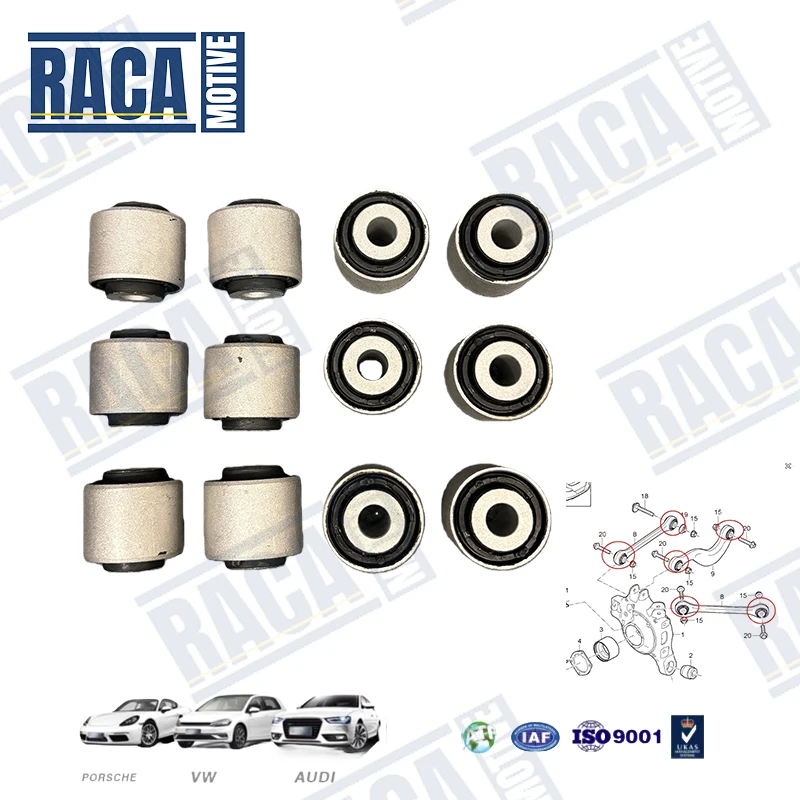 

Для Porsche Panamera 970 2010-2016 задняя подвеска верхний внешний комплект втулок рычага управления 97033104300 97033104700