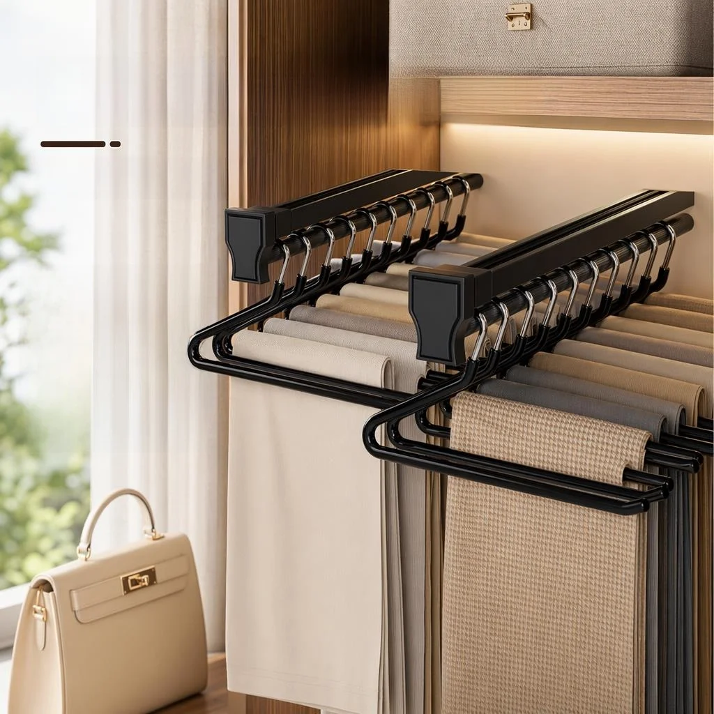 

Non-Slip Clothes Hanger Home Use Goose Shape Pants Hanger Z-Shape Wardrobe Pants Storage And Organization Tool