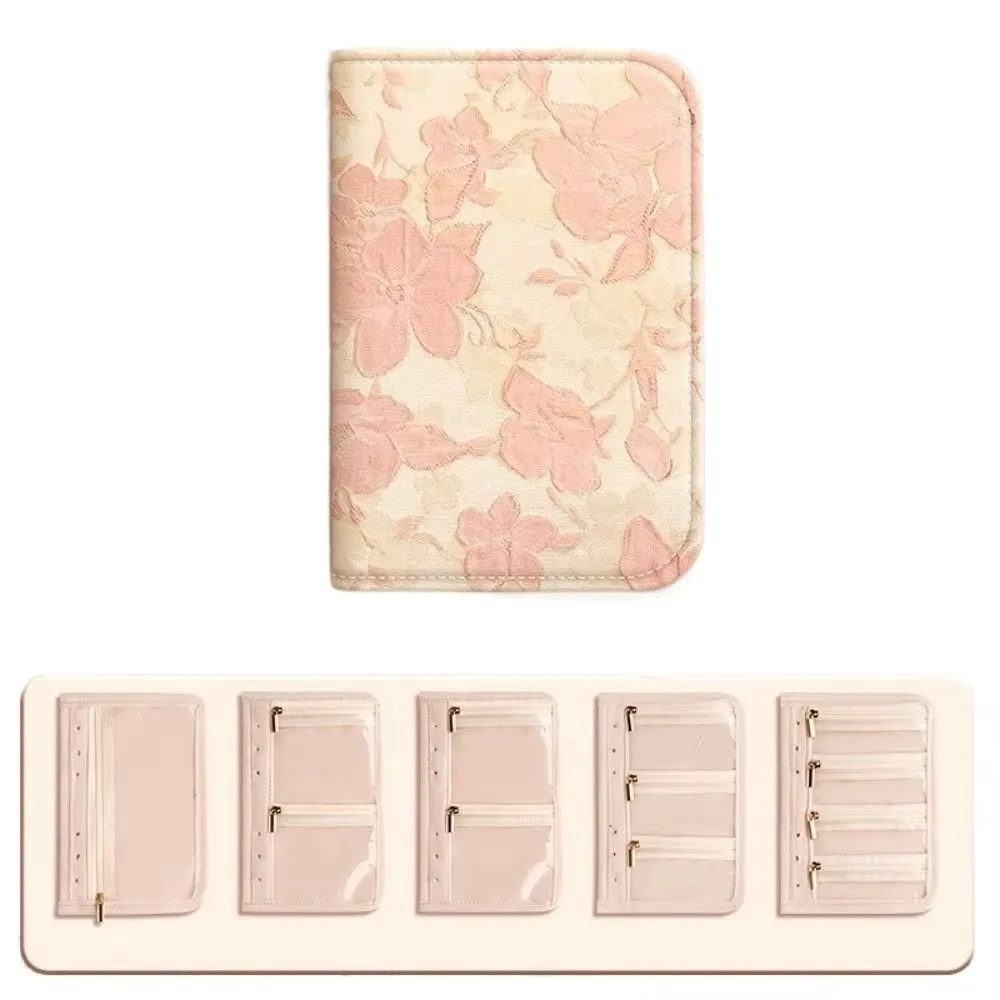 Butterfly/Pattern Jewelry Storage Book Anti-oxidation with Zipper Binder Storage Book Multi-layer Clear Pockets