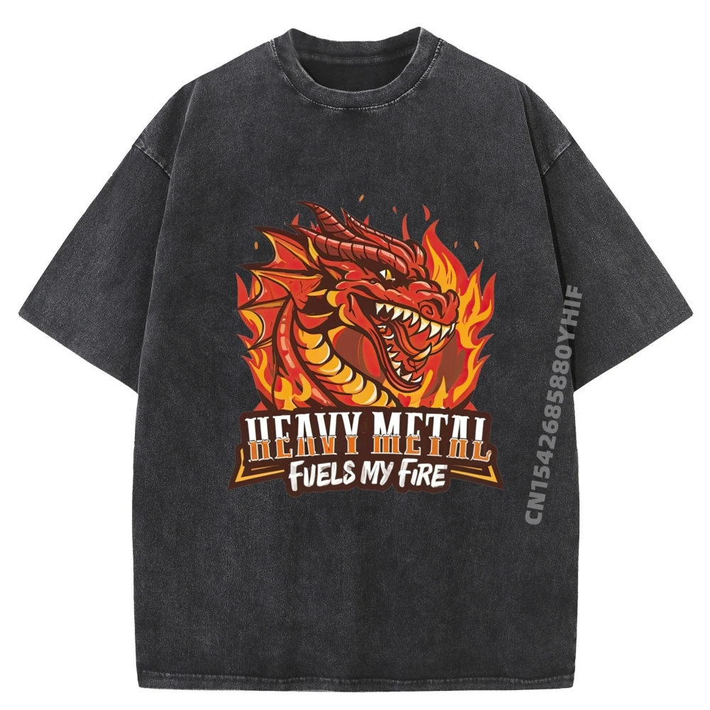 

Fuels My Fire Quote Graphic T Shirts Men's Clothing Casual Washed T-Shirt Cotton Breathable Men's Fashion Tee