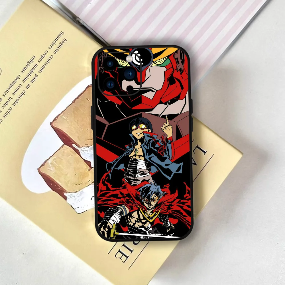 ANIME T-Tengen T-Toppa G-Gurren L-Lagann Phone Case FUNDA For iPhone 12 11 13 14 15 16 17MINI Max Pro Plus Soft Silicone Black C