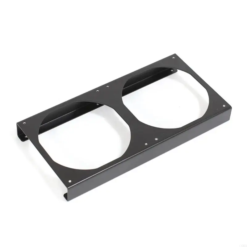 Cora Metal PC 팬 라이저 브래킷 12cm 팬 지원 컴퓨터 케이스 냉각 시스템을위한 최적화 된 공기 흐름