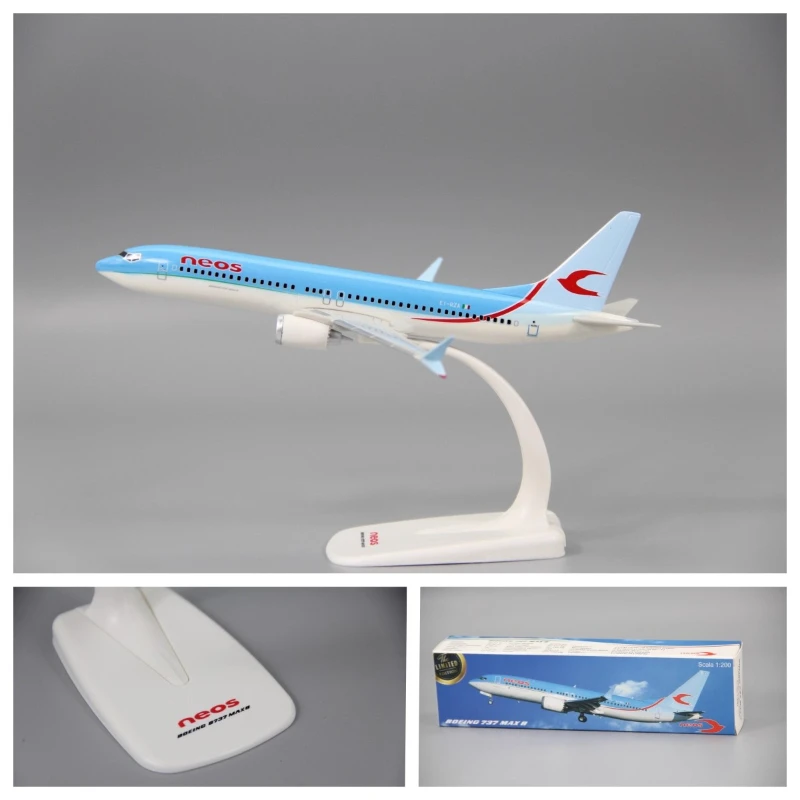 

1:200 Scale B737 MAX8 Neos Airlines ABS Plastic Airplane Aircraft Plane Model Toy Assembly Resin Collection Display Gifts Fans