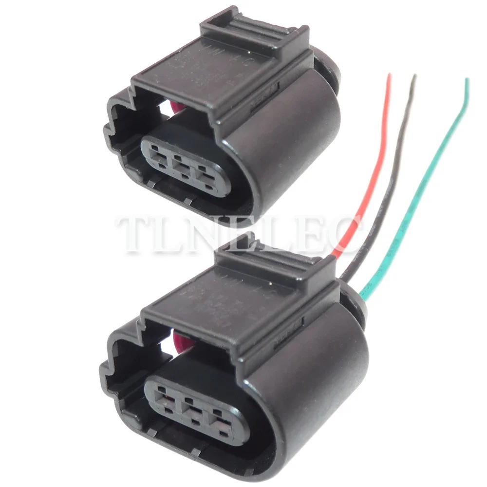 3 Pin Way Compressor Air Conditioner Pressure Switch Socket with Wires Auto Sealed Connectors For VW Audi 8K0 973 703 1670588