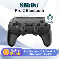 8Bitdo Pro 2 Bluetooth Controller Nintendo Switch PC Windows 10 11 Gamepad Upgraded Hall Effect Joysticks supported by Apple iOS