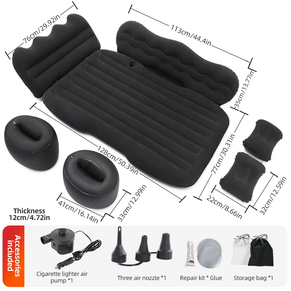 

Mattress Car Inflatable Travel Bed Home Outdoor Camping Mat Rear Flocking Plus Mattress for SUV