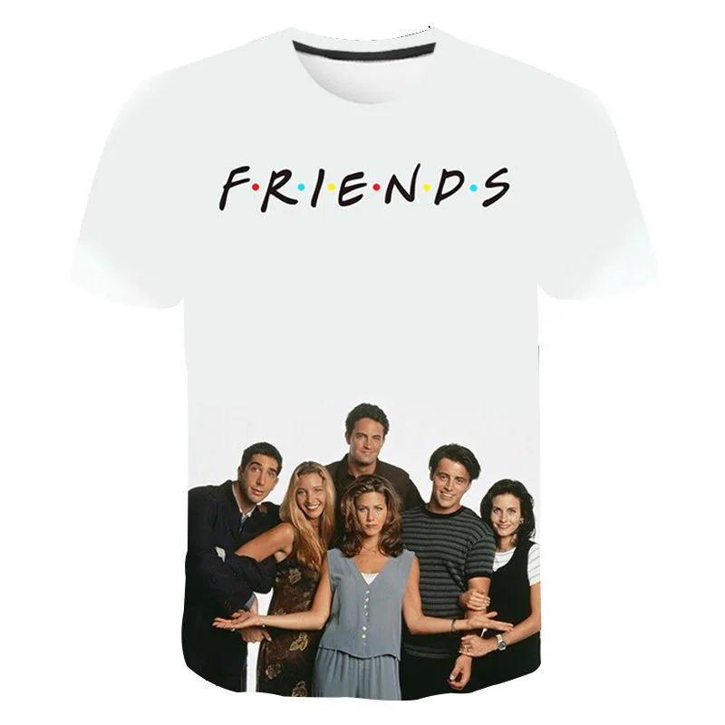 TV Show Friends 3D Printed T-Shirt For Men Women FashionCrewneck Short Sleeve T Shirt  Streetwear Mens Casual Plus Size Tees Top