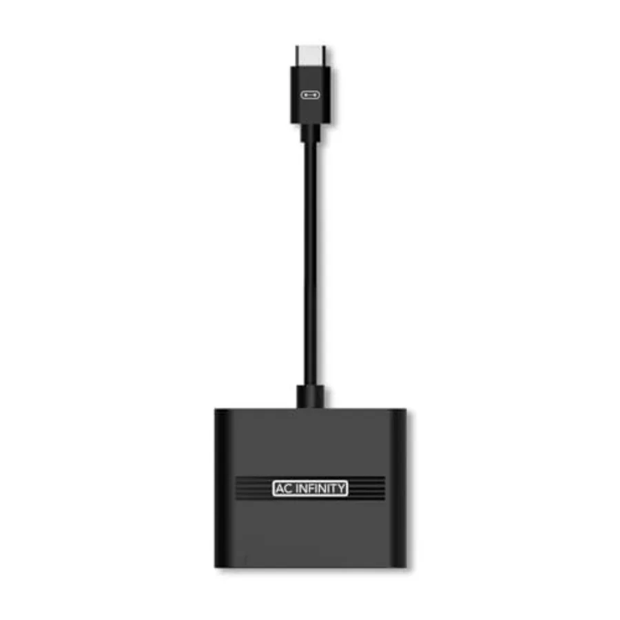 

UIS Splitter Hub, 4-Port Adapter Dongle, Connector Cable Cord to Share UIS Programmg for LED Grow Lights, EC Motor Fans, and Hu