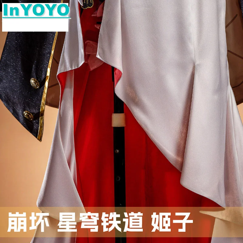 Inyoyo himeko cosplay spiel honkai: star rail kostüm elegant faszinierend kleid uniform halloween party outfit für frauen XS-XXL n