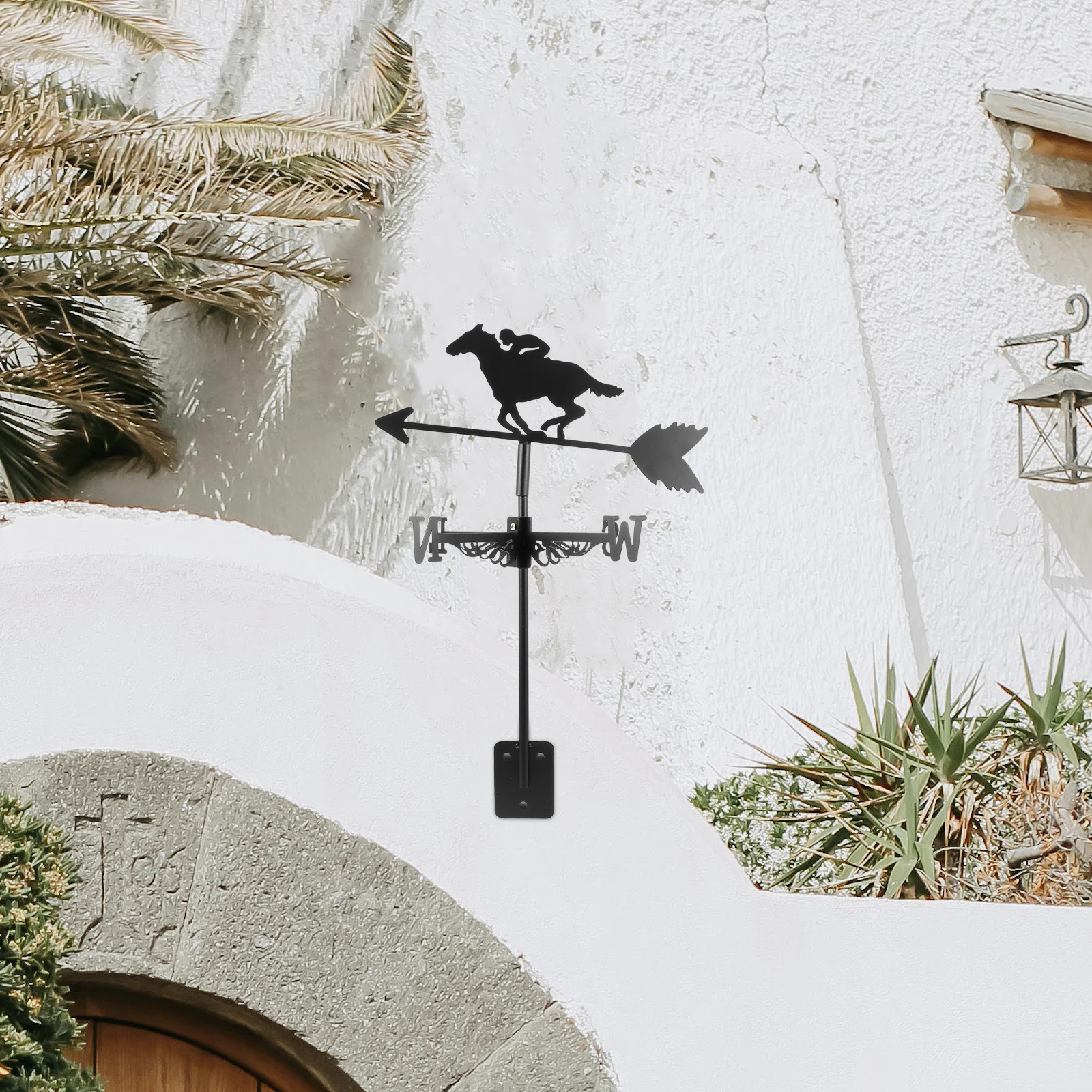 

Horse Racing Weather Vane Durable Zinc Alloy Metal Weathervanes for Indicator Yard Decorative Small Easy