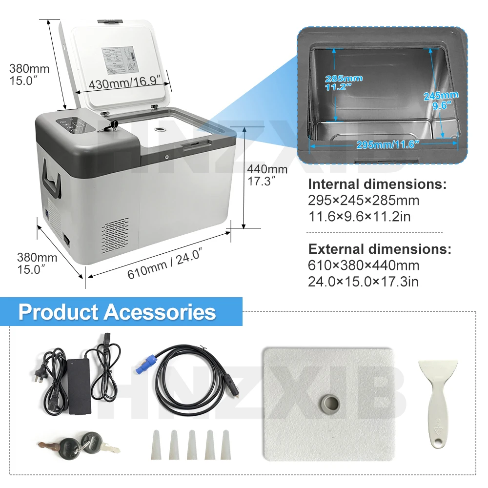 -86°C (-123 °F) Car Ultra-Low Temperature Lab Freezer DC Power Supply Ultra-low Temperature Refrigerator