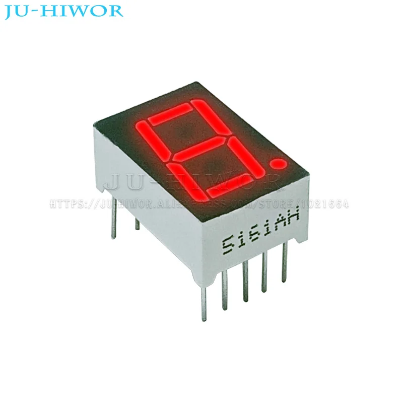 10szt 0,56 cala 10 pinów 5161AS 5161BS 1-bitowy cyfrowy wyświetlacz 7-segmentowy czerwony LED Digitron Wspólna anoda Katoda C-C C-A