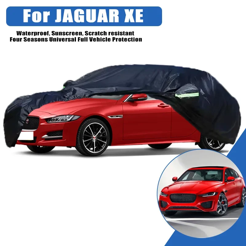 

For JAGUAR XE Outdoor Protection Full Car Cover Snow Cover Sunshade Waterproof Dustproof Exterior Car Accessories