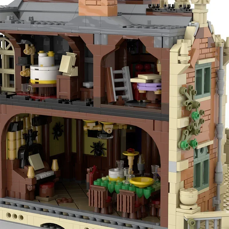 Ghost House The Haunted Manor Building Blocks Collection Haunted Ghost Castle Fit Idea Model Streetview Bricks Kid Gift